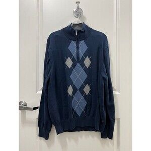 Izod Men’s Zip Mock Neck Pullover Sweater (Size L)